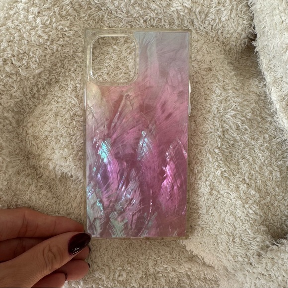Taylor Swift Pink Mother of Pearl iPhone 12/12 Pro Case Square - Picture 4 of 4